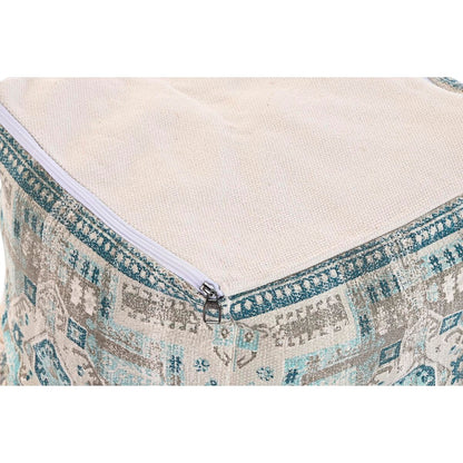 Pouffe DKD Home Decor Casablanca Blue Fringe 40 x 40 x 40 cm