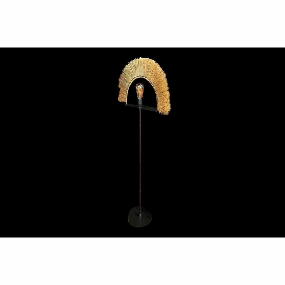 Floor Lamp DKD Home Decor Black Natural Jute Iron 50 W 220 V 56 x 26 x 152 cm