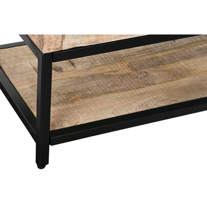 Sideboard DKD Home Decor 85 x 45 x 100 cm Natural Black Metal Mango wood