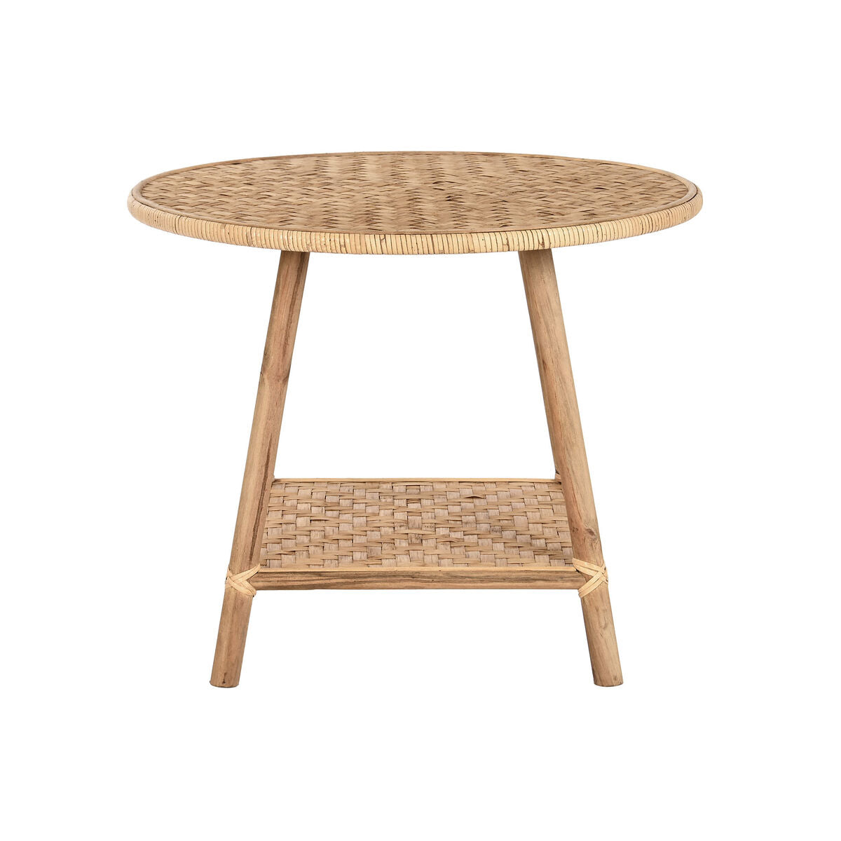 Side table DKD Home Decor 61 x 61 x 46 cm 61 x 61 x 49 cm Brown Rattan