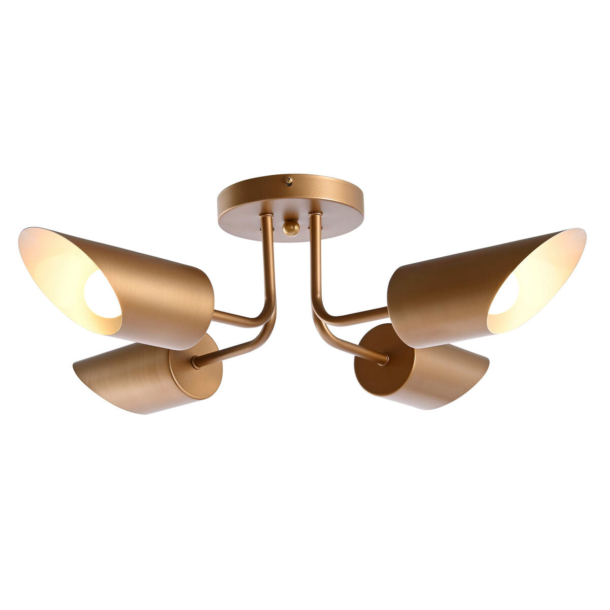 Ceiling Light DKD Home Decor Golden Metal 50 W 70 x 70 x 20 cm