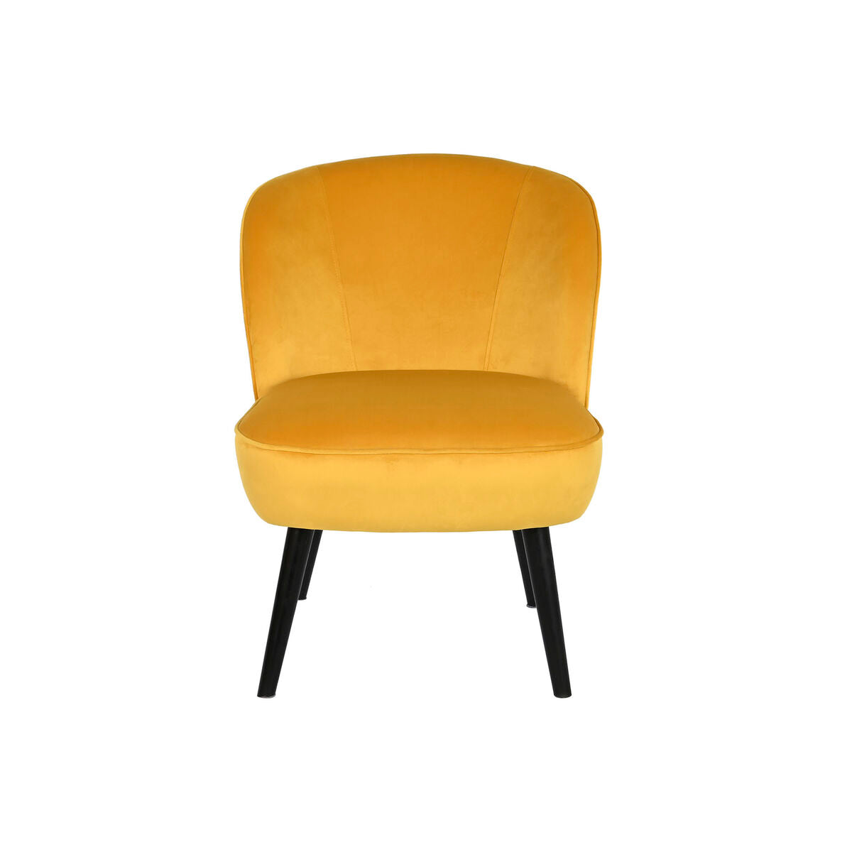 Armchair DKD Home Decor Yellow Wood 56 x 70 x 71 cm