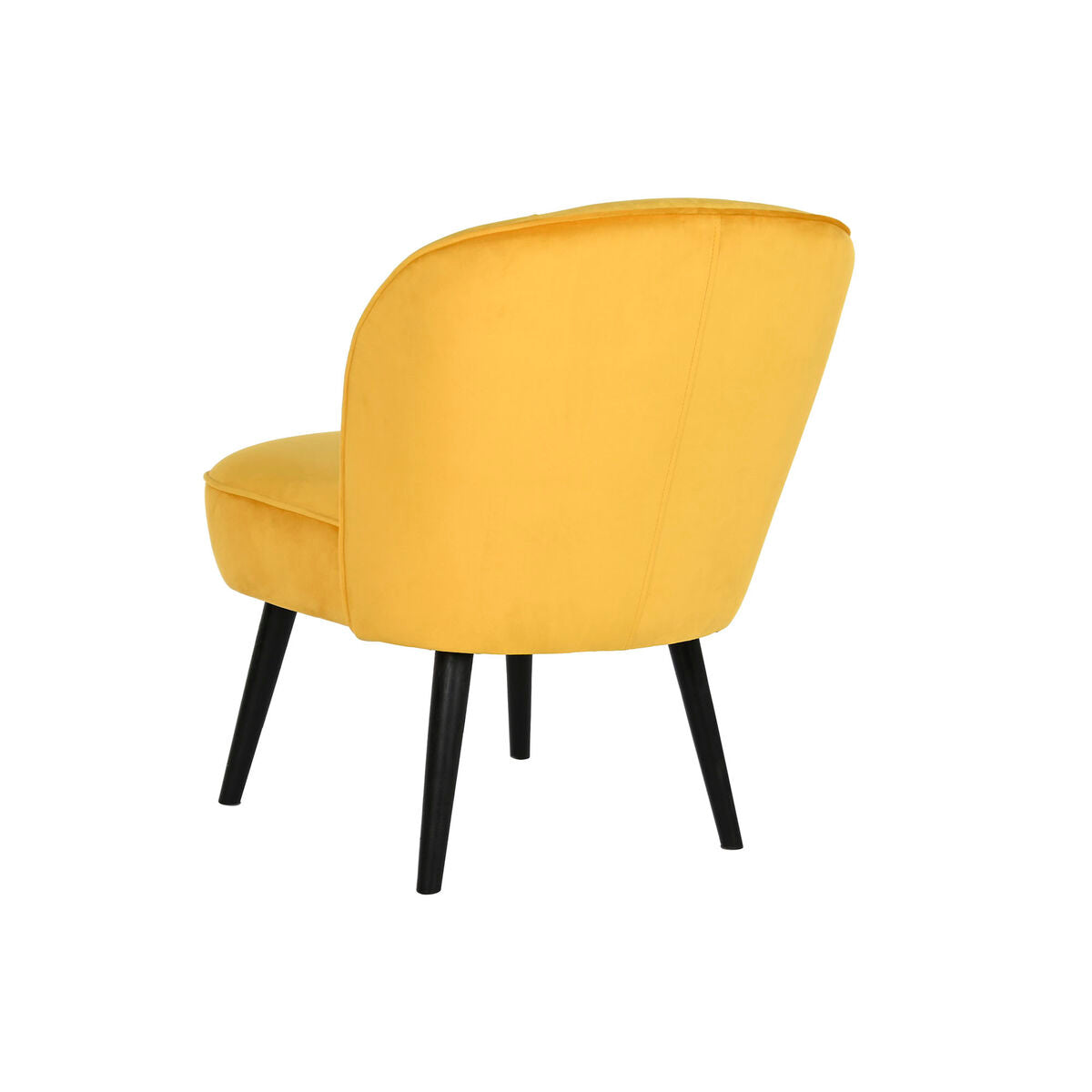 Armchair DKD Home Decor Yellow Wood 56 x 70 x 71 cm