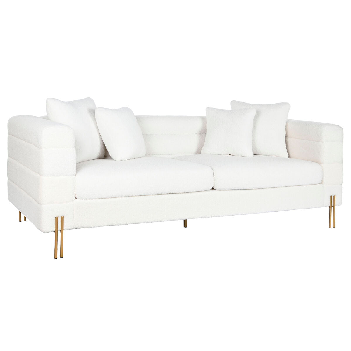 Sofa DKD Home Decor White Metal 205 x 85 x 73 cm