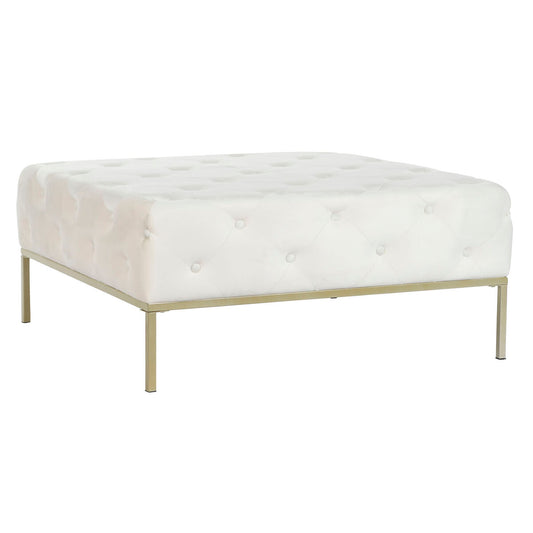 Bench DKD Home Decor White Golden Metal 100 x 100 x 45 cm DKD Home Decor