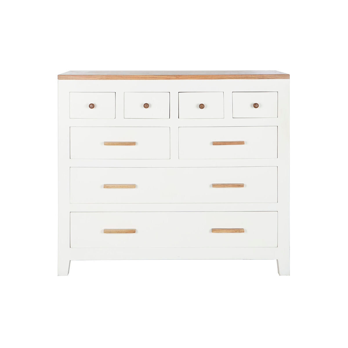 Chest of drawers DKD Home Decor White Brown Acacia Mango wood Urban 110 x 45 x 100 cm