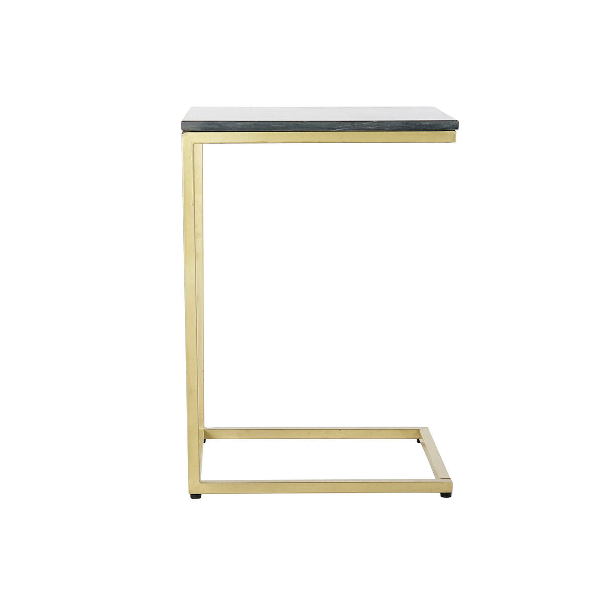 Side table DKD Home Decor 40 x 46 x 65 cm Black Golden Marble Iron