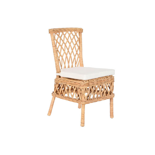 Chair DKD Home Decor White Natural 45 x 55 x 85 cm 45 x 55 x 90 cm 47 x 58 x 90 cm DKD Home Decor