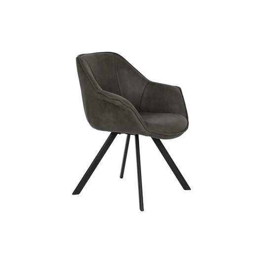 Chair DKD Home Decor Black Dark brown Dark grey 64 x 67 x 85 cm DKD Home Decor