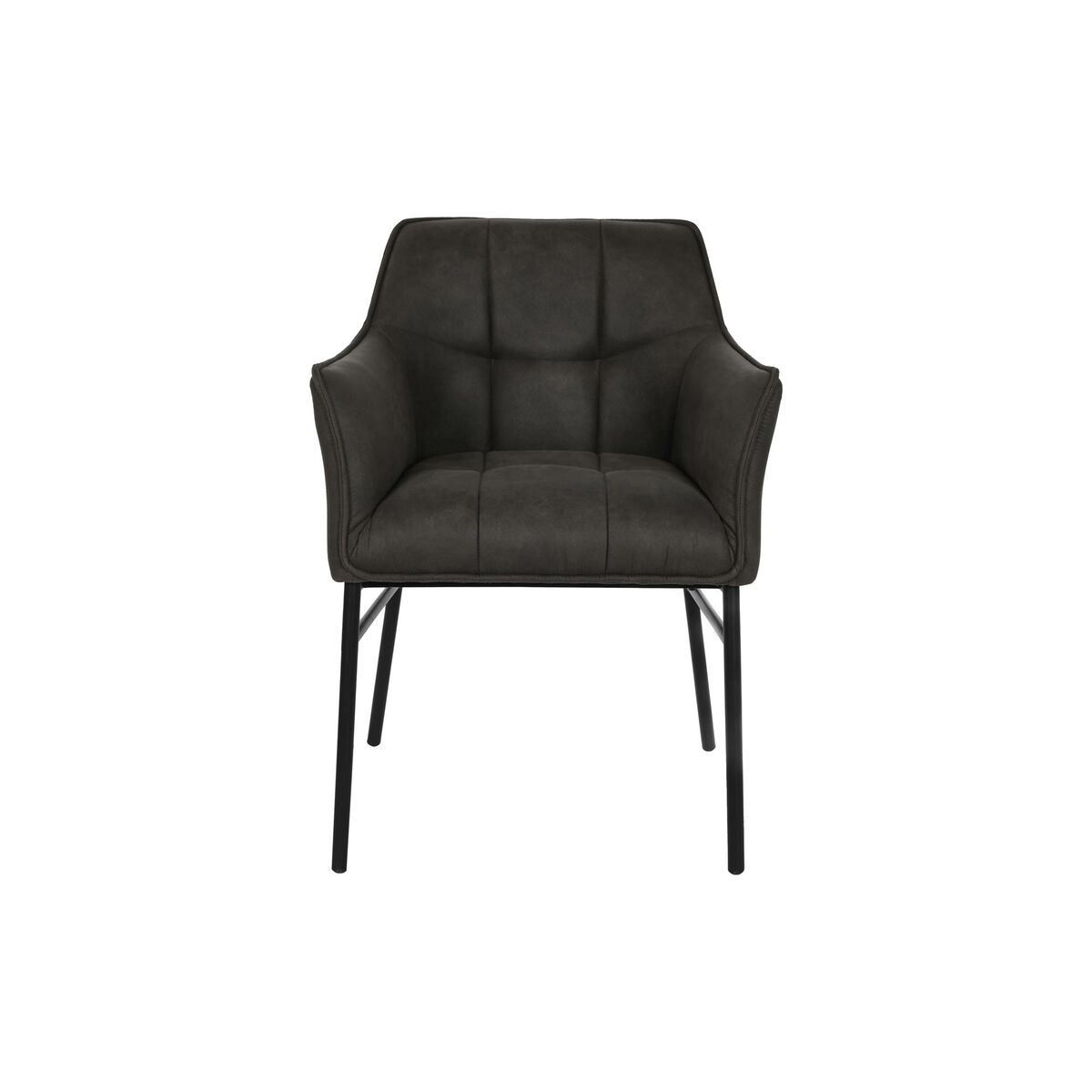 Chair DKD Home Decor Black Dark brown Dark grey 60 x 60 x 84 cm