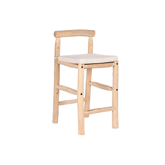 Stool DKD Home Decor Natural Teak 50 x 50 x 102 cm DKD Home Decor