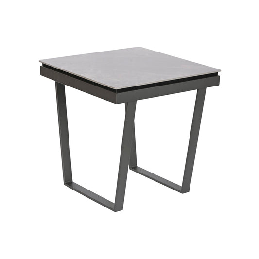 Side table Home ESPRIT Grey Metal 51 x 51 x 53 cm Home ESPRIT