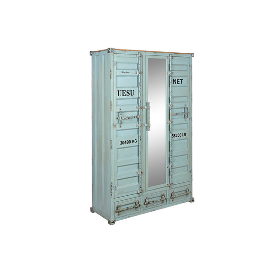 Cupboard Home ESPRIT Turquoise Sky blue 112 x 46 x 174 cm