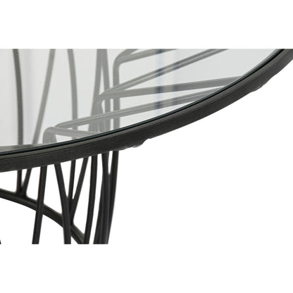 Centre Table Home ESPRIT Metal Crystal 85 x 85 x 39 cm