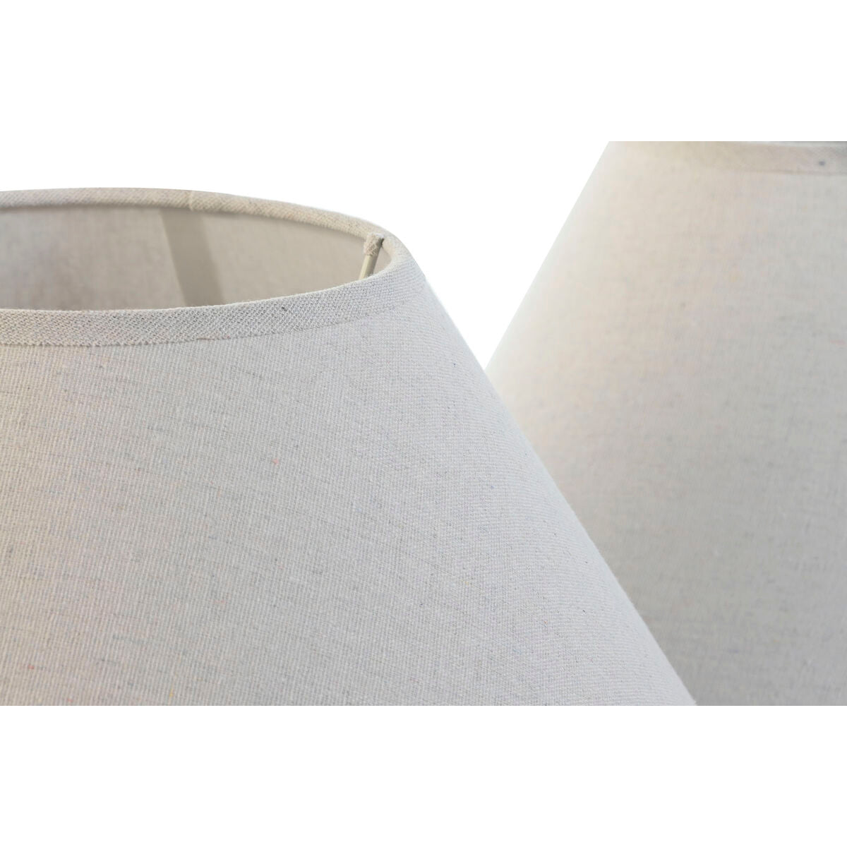 Lamp Shade Home ESPRIT Linen Metal 45 x 45 x 21 cm (2 Units)