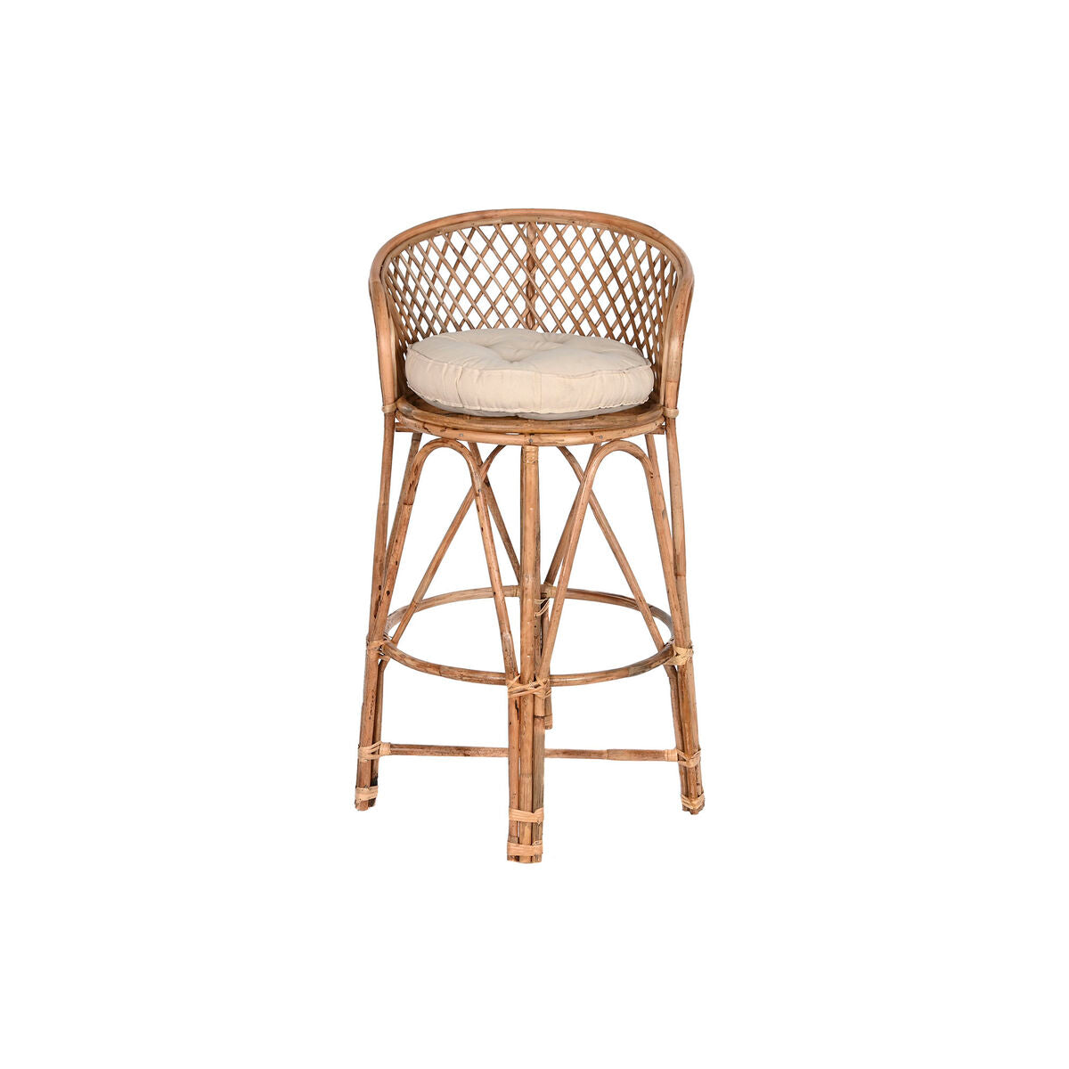 Stool Home ESPRIT Natural 55 x 50 x 100 cm