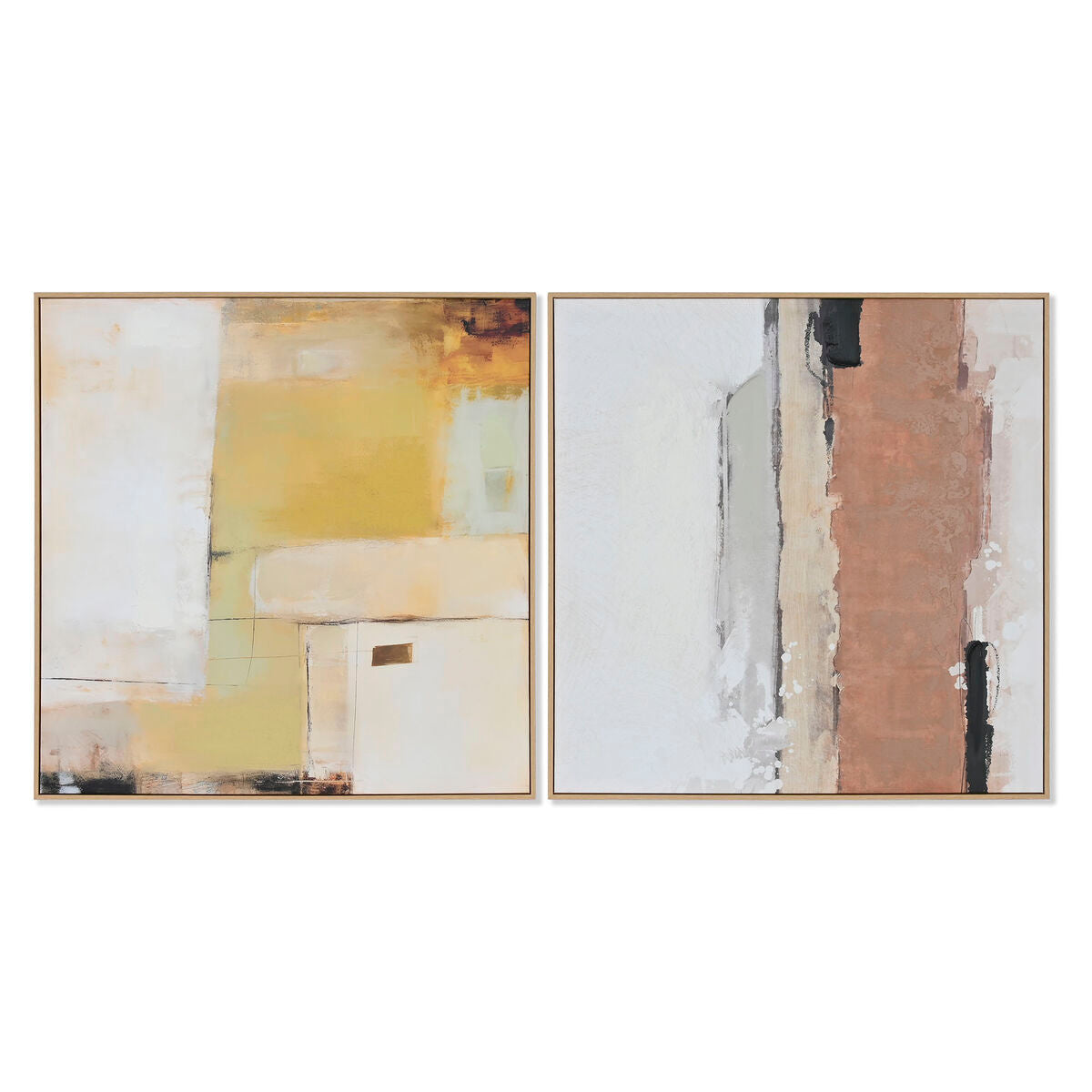 Painting Home ESPRIT Abstract Urban 100 x 4 x 100 cm (2 Units)