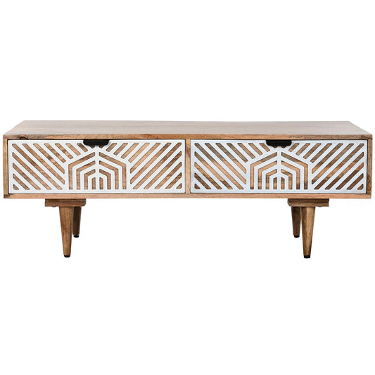 Centre Table Home ESPRIT White Mango wood 115 x 60 x 40 cm