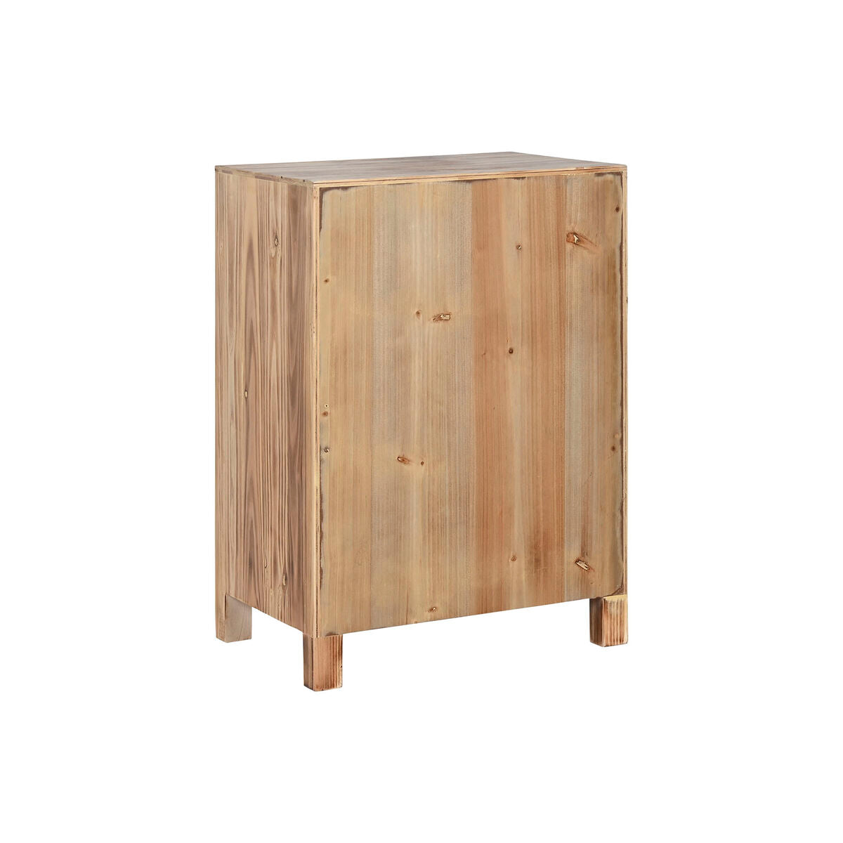 Nightstand Home ESPRIT Black Natural Fir wood MDF Wood 45 x 34 x 66 cm