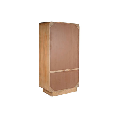 Cupboard Home ESPRIT Natural Wood Rattan 100 x 55 x 190 cm