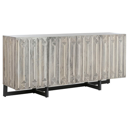 Sideboard Home ESPRIT White Metal Mango wood 180 X 38,7 X 80 cm