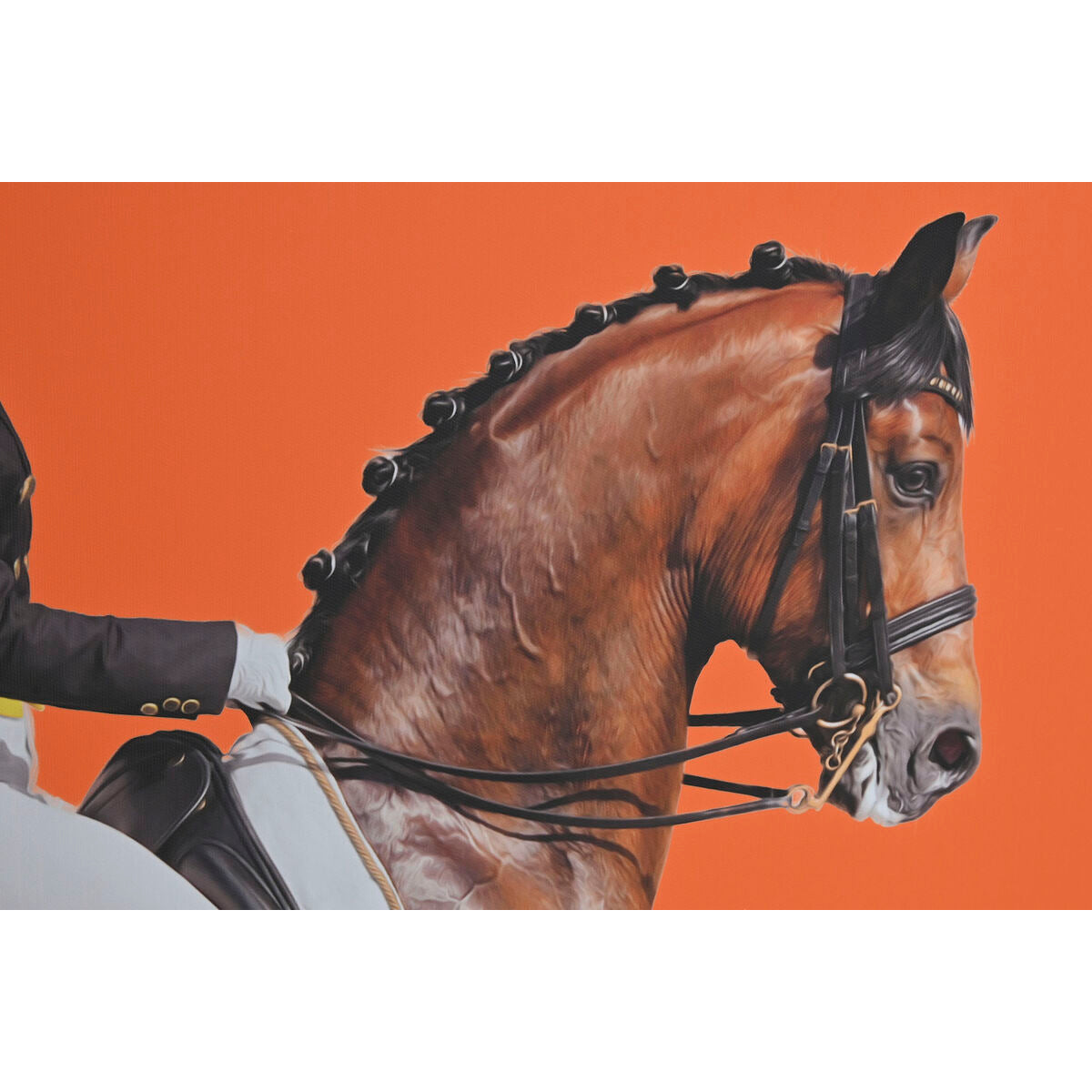 Painting Home ESPRIT Brown Orange Modern Horse 60 x 4 x 90 cm (2 Units)