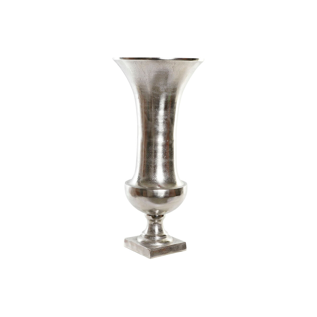 Vase Home ESPRIT Silver Aluminium Modern Wineglass 28,5 X 28,5 X 61,5 cm