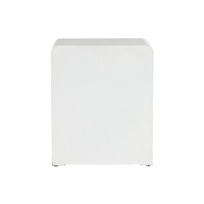 Nightstand Home ESPRIT White MDF Wood 40 x 30 x 48 cm