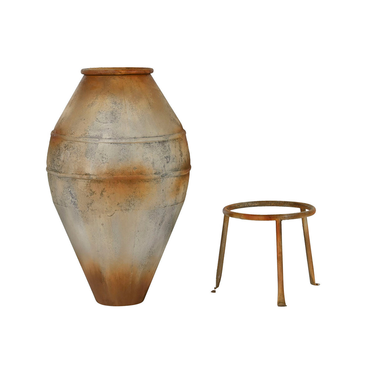 Vase Home ESPRIT Beige Metal 49 X 49 X 93 cm