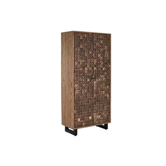 Cupboard Home ESPRIT Teak Coconut Fibre 85 X 40 X 185 cm Home ESPRIT