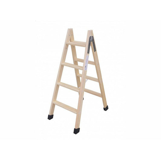 6-step folding ladder Plabell Wood 164 x 31/55 cm Plabell