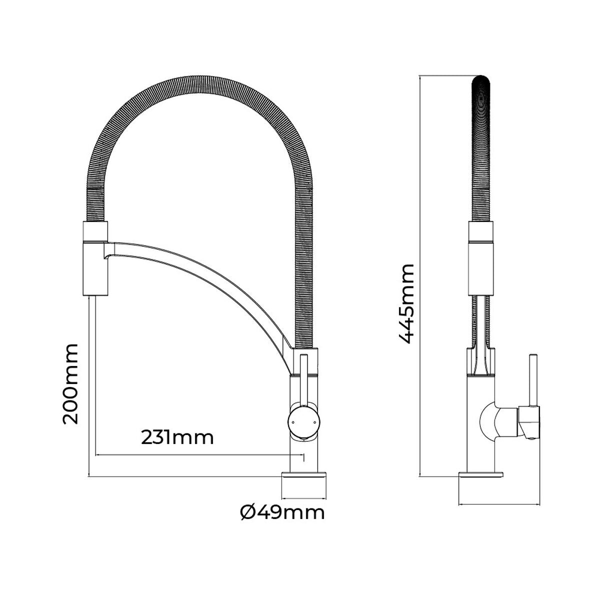 Mixer Tap EDM 01125 Ibiza Stainless steel Brass Zinc 4,9 x 20 x 44, 5 cm