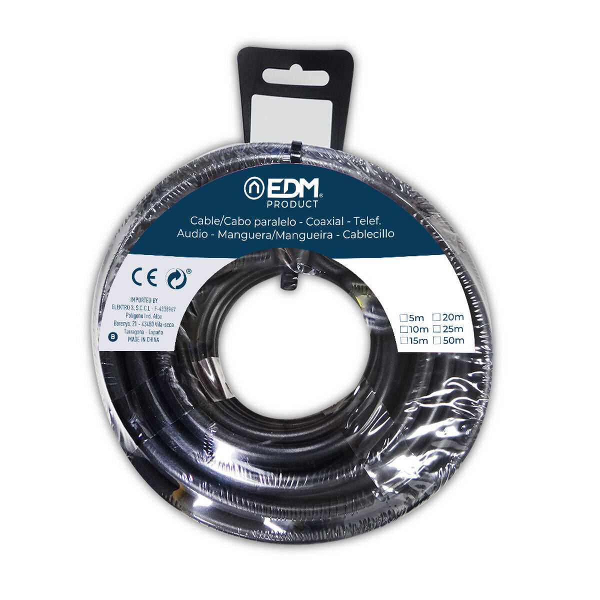 Audio cable EDM 28335 3 x 1 mm 50 m