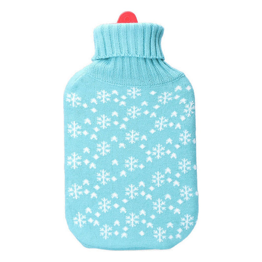 Hot Water Bottle EDM 76771 Blue Blue/White Snowflakes Wool 2 L Plastic EDM