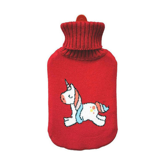 Hot Water Bottle EDM 76778 Red Unicorn Wool 2 L Plastic EDM