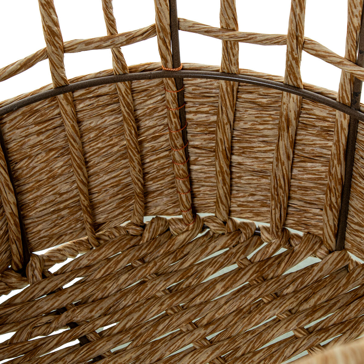 Set of Baskets Alexandra House Living 03848 Brown Wood wicker Rattan Polyskin (3 Units)