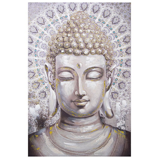 Painting Alexandra House Living Wood Buddha 80 x 3 x 120 cm