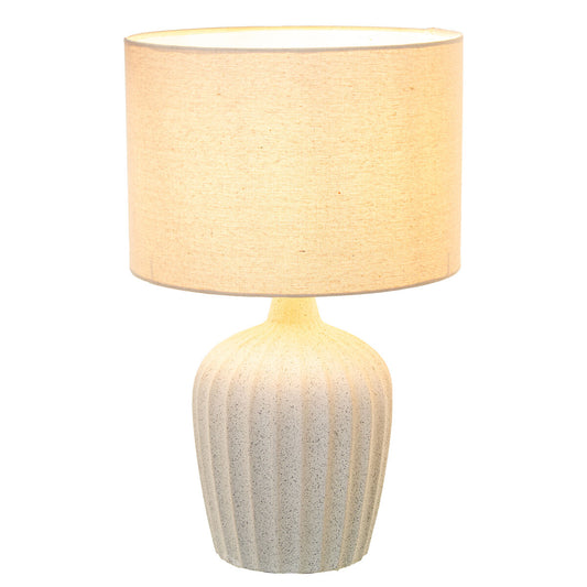 Desk lamp Alexandra House Living Beige Multicolour Ceramic 40 W 28 x 47 x 28 cm