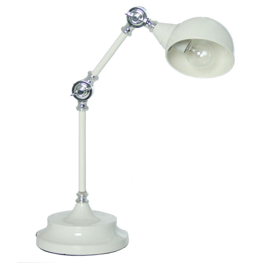 Flexo/Desk lamp Alexandra House Living White Metal 25 W 35 x 45 x 15 cm