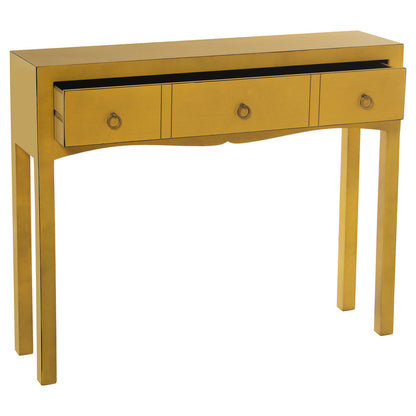 Console Alexandra House Living Yellow Wood 94 x 78 x 24 cm Alexandra House Living