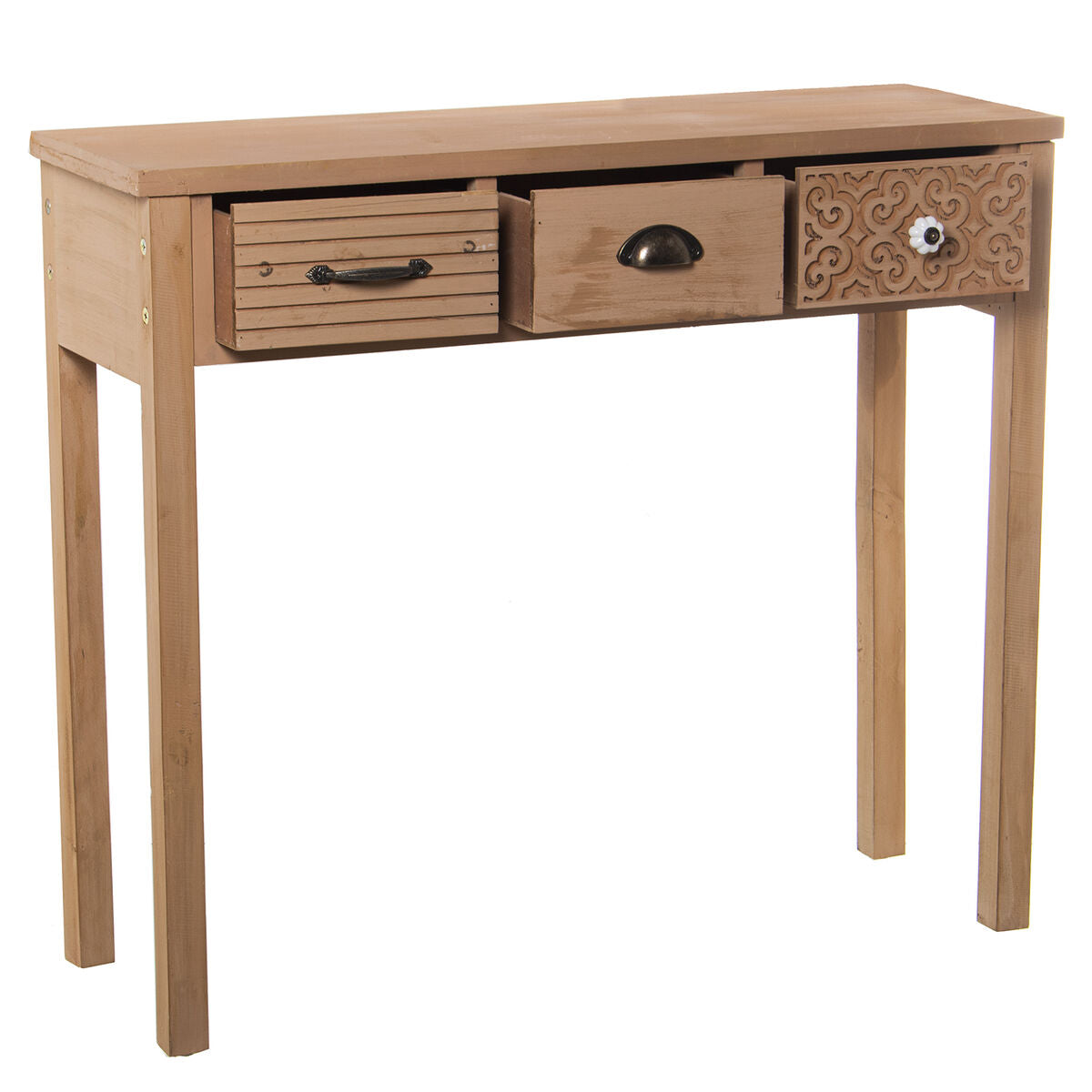 Console Alexandra House Living Brown Wood 90 x 78 x 30 cm