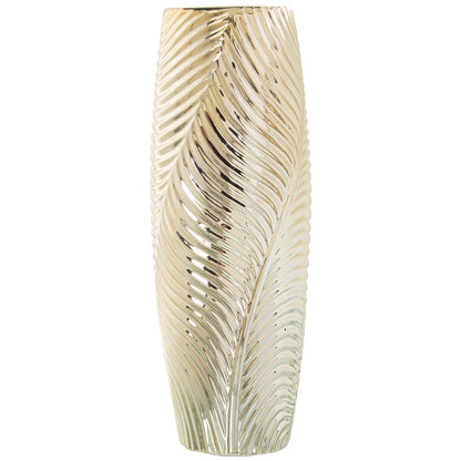 Vase Alexandra House Living Golden Ceramic 14 x 15 x 36 cm