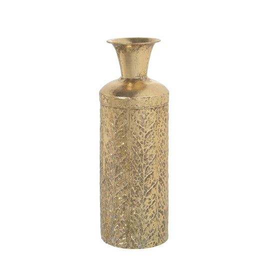 Vase Alexandra House Living Golden Metal 12 x 12 x 36 cm Alexandra House Living