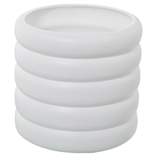 Planter Alexandra House Living White Ceramic 24 x 24 x 25 cm