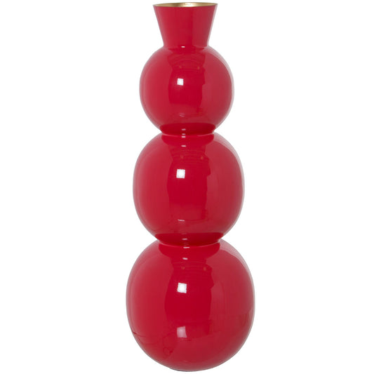 Vase Alexandra House Living Red Metal 17 x 17 x 45 cm Alexandra House Living