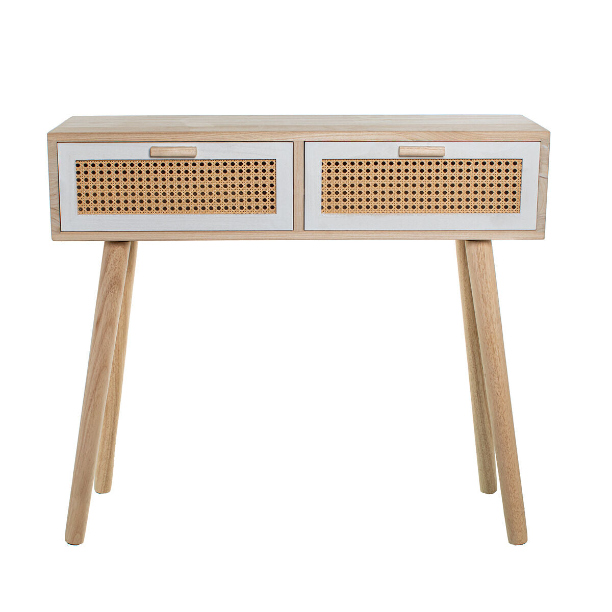 Console Alexandra House Living White Brown Wood 90 x 80 x 28 cm