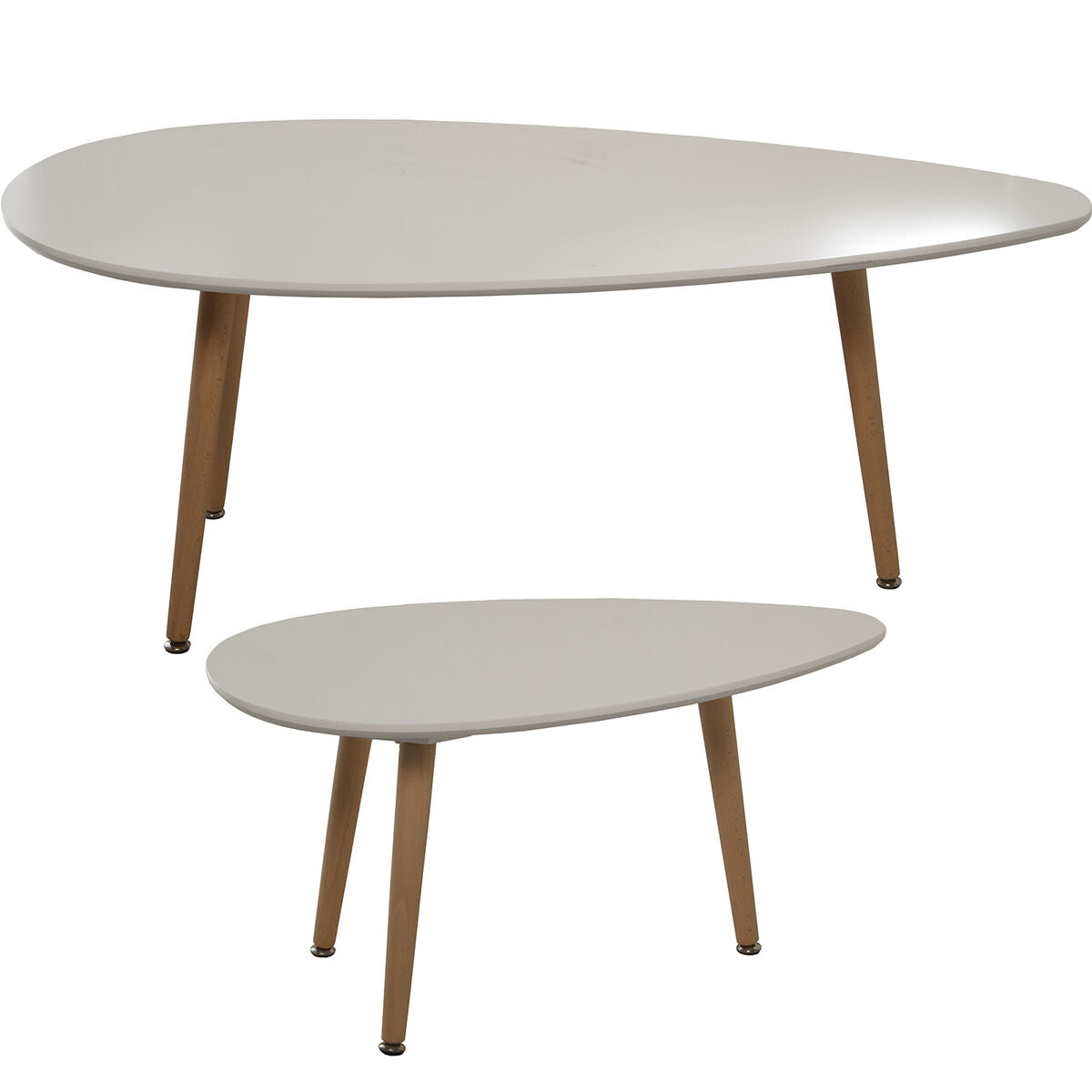 Set of 2 tables Alexandra House Living White Wood