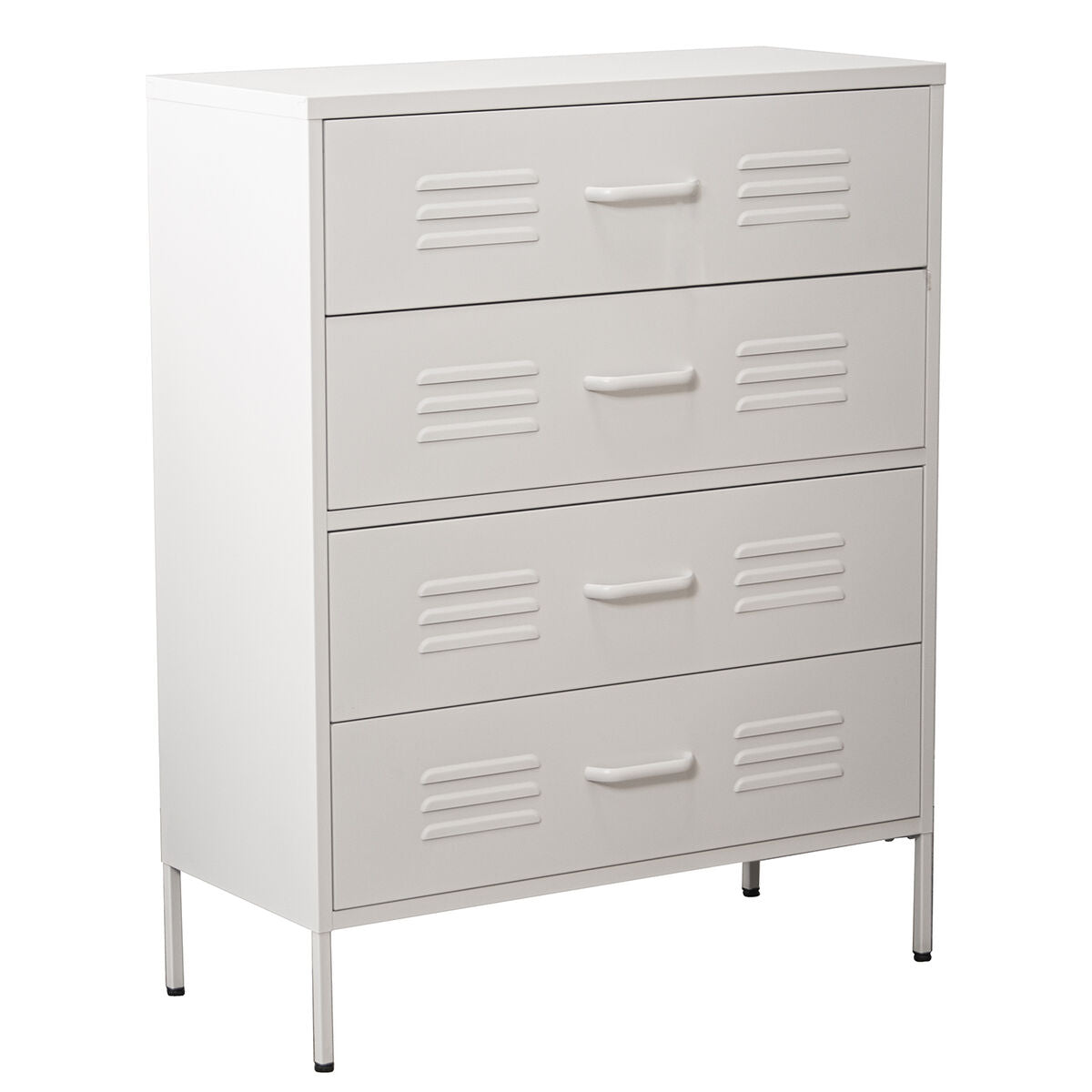 Chest of drawers Alexandra House Living White Metal 80 x 102 x 35 cm Alexandra House Living