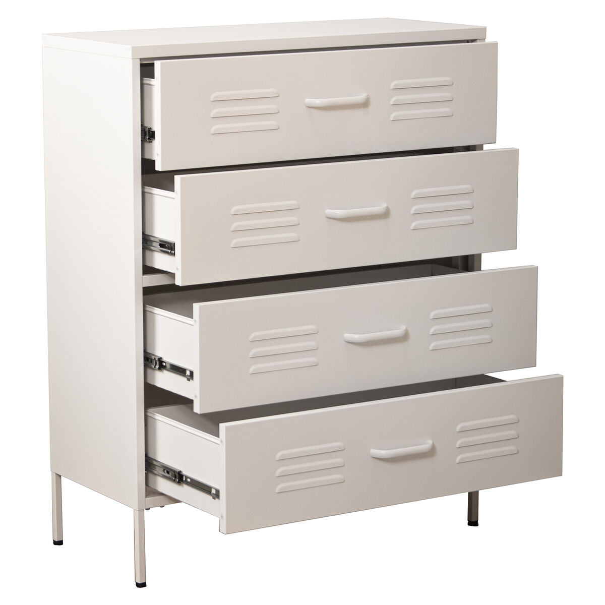 Chest of drawers Alexandra House Living White Metal 80 x 102 x 35 cm Alexandra House Living