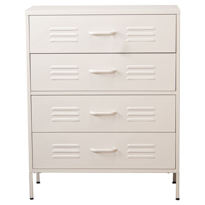 Chest of drawers Alexandra House Living White Metal 80 x 102 x 35 cm Alexandra House Living